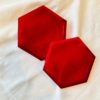 Ruby Ink Coaster Set Hexagon