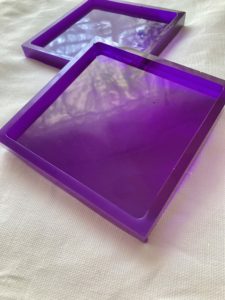 Purple Moon Coaster Set Square